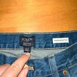 J crew premium high waisted straight 31T